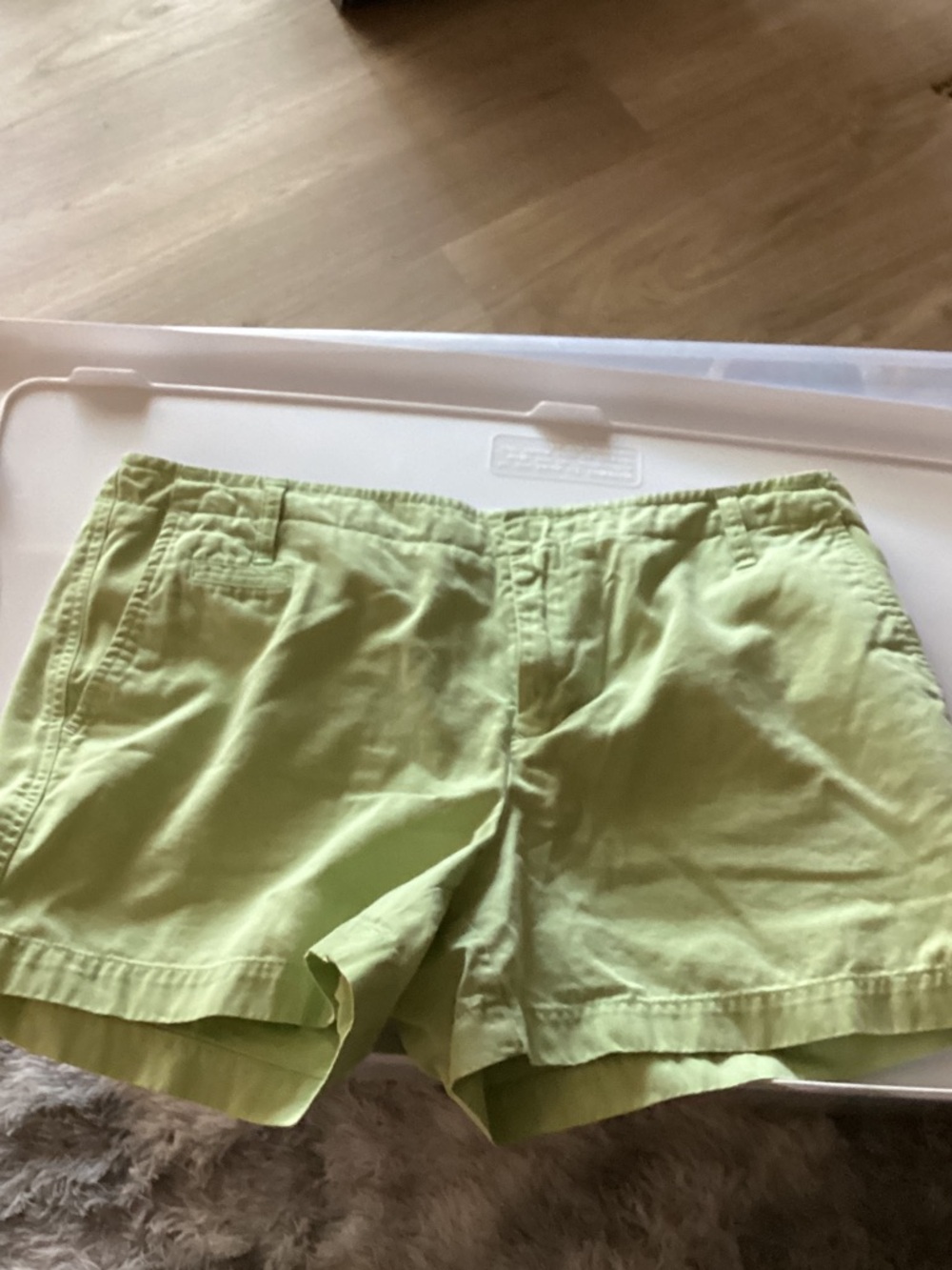 Tommy Hilfiger Lime Green Cotton Shorts